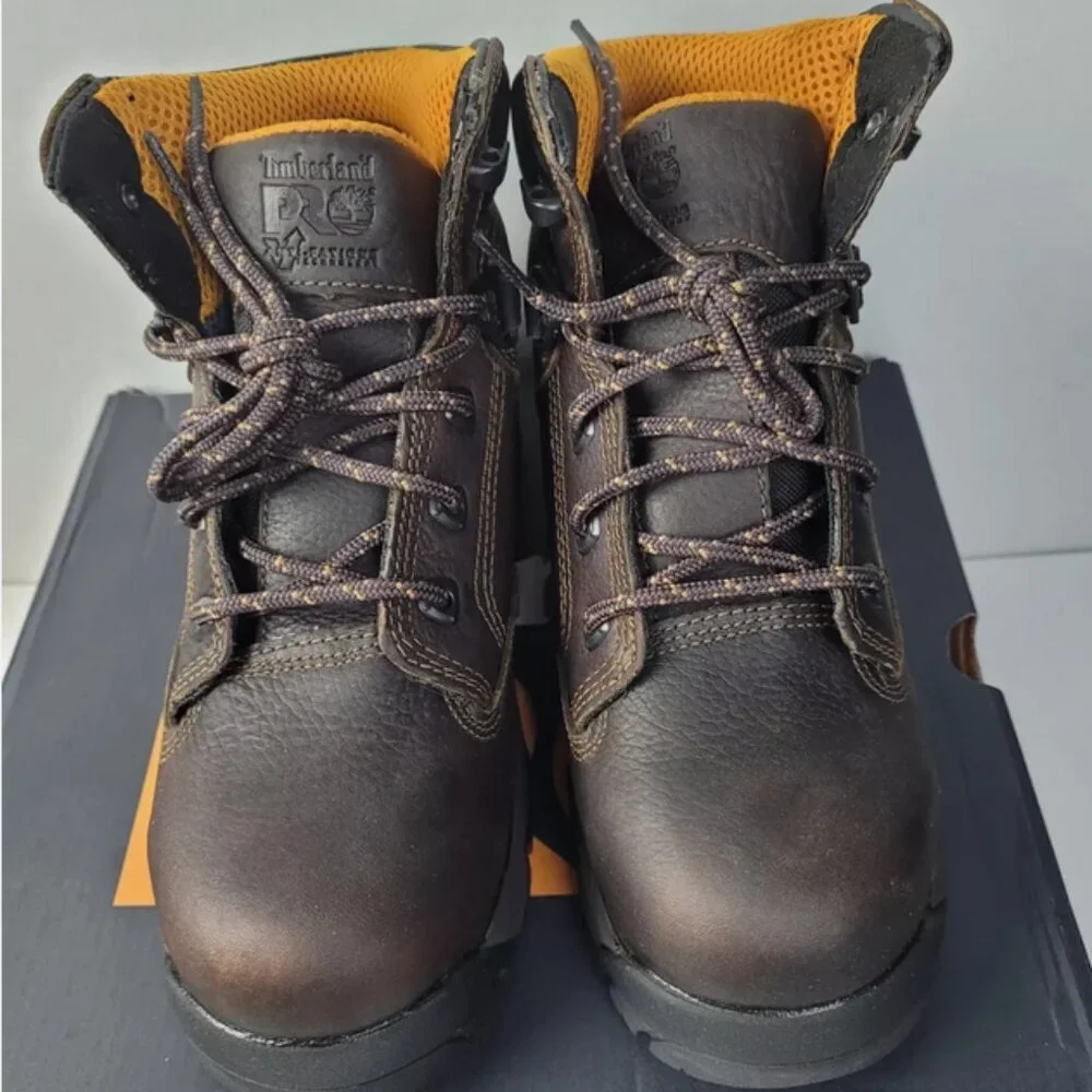 Timberland PRO Men's Helix 6" Waterproof Composite Lace-Up Boot - Size 6 - Picture 5 of 7
